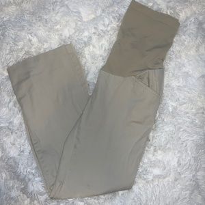 Motherhood maternity khaki pants size small EUC